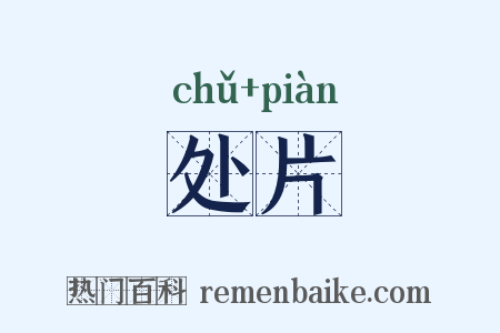 处片是什么意思的图片